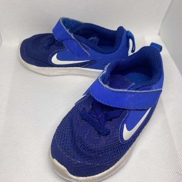 NIKE Downshifter Revolution Baby/Toddler Shoes AR4137-400 Royal Blue Size 5C - Picture 2 of 7